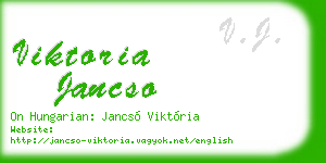 viktoria jancso business card