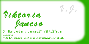 viktoria jancso business card